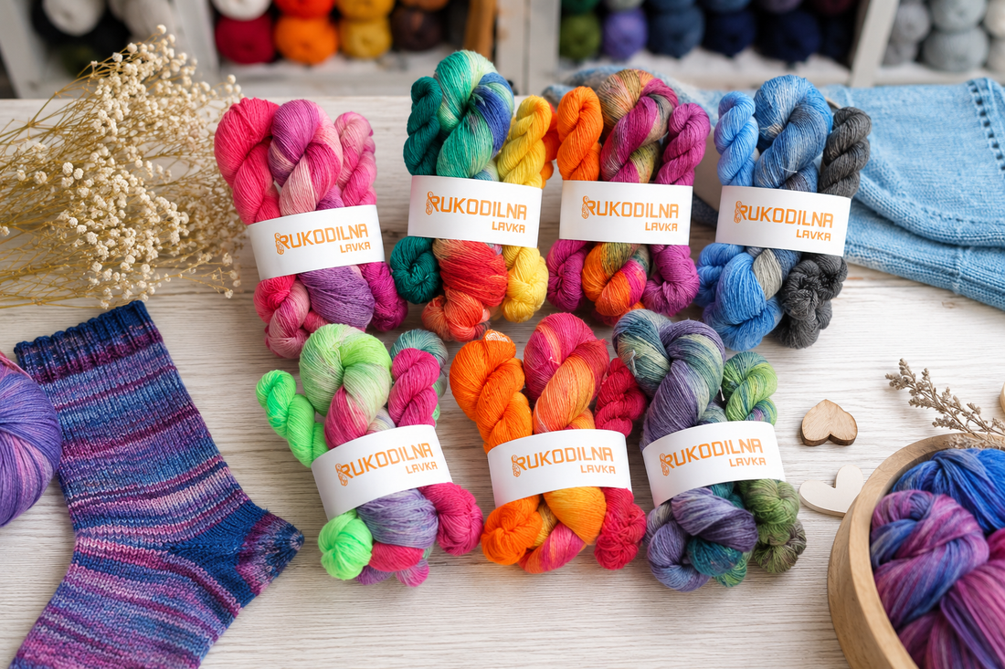 Hand Dyed Sock Yarn Sets with Mini Skeins – Perfect for Contrast Heels, Toes and Creative Knitting