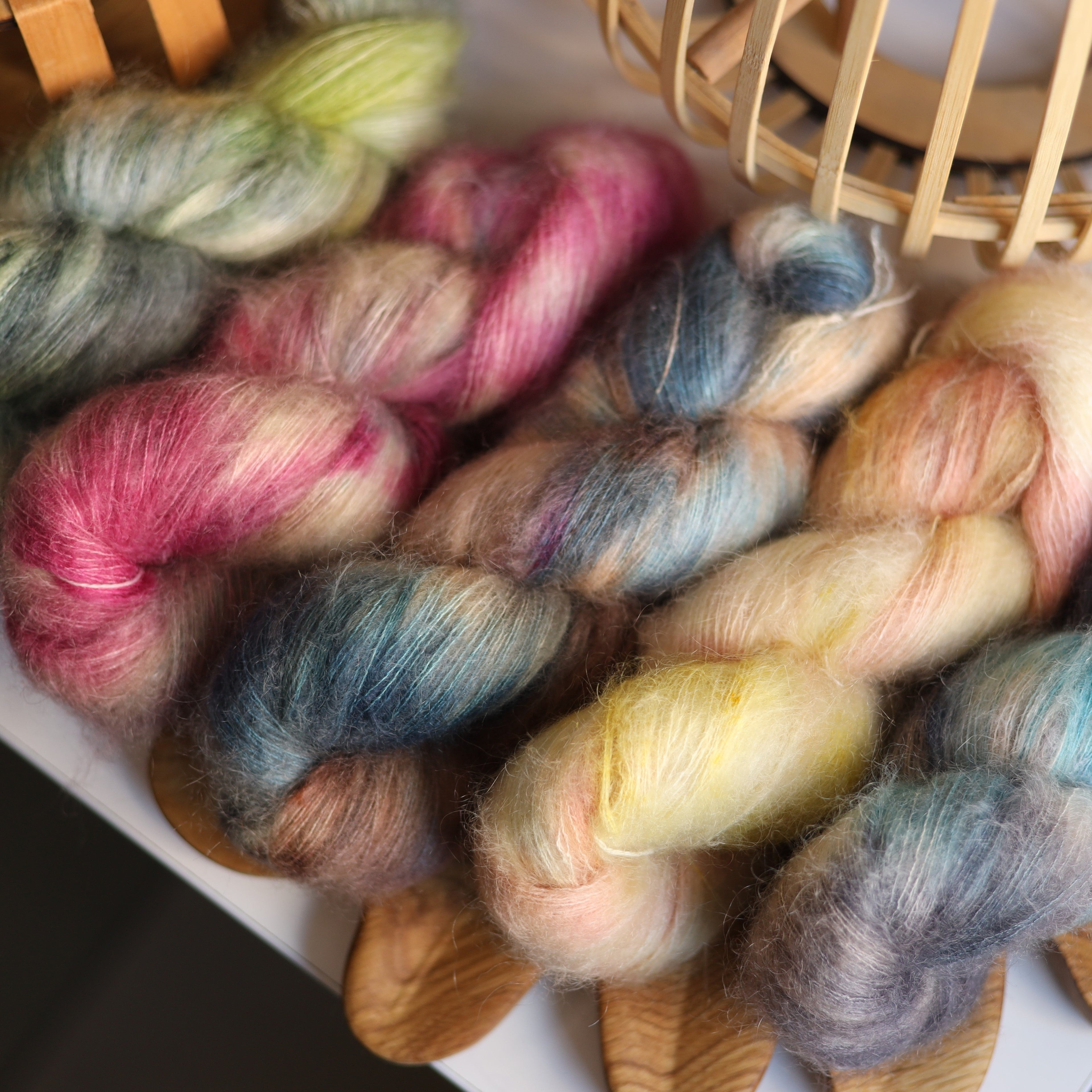 06 HAND DYED SILK MOHAIR YARN