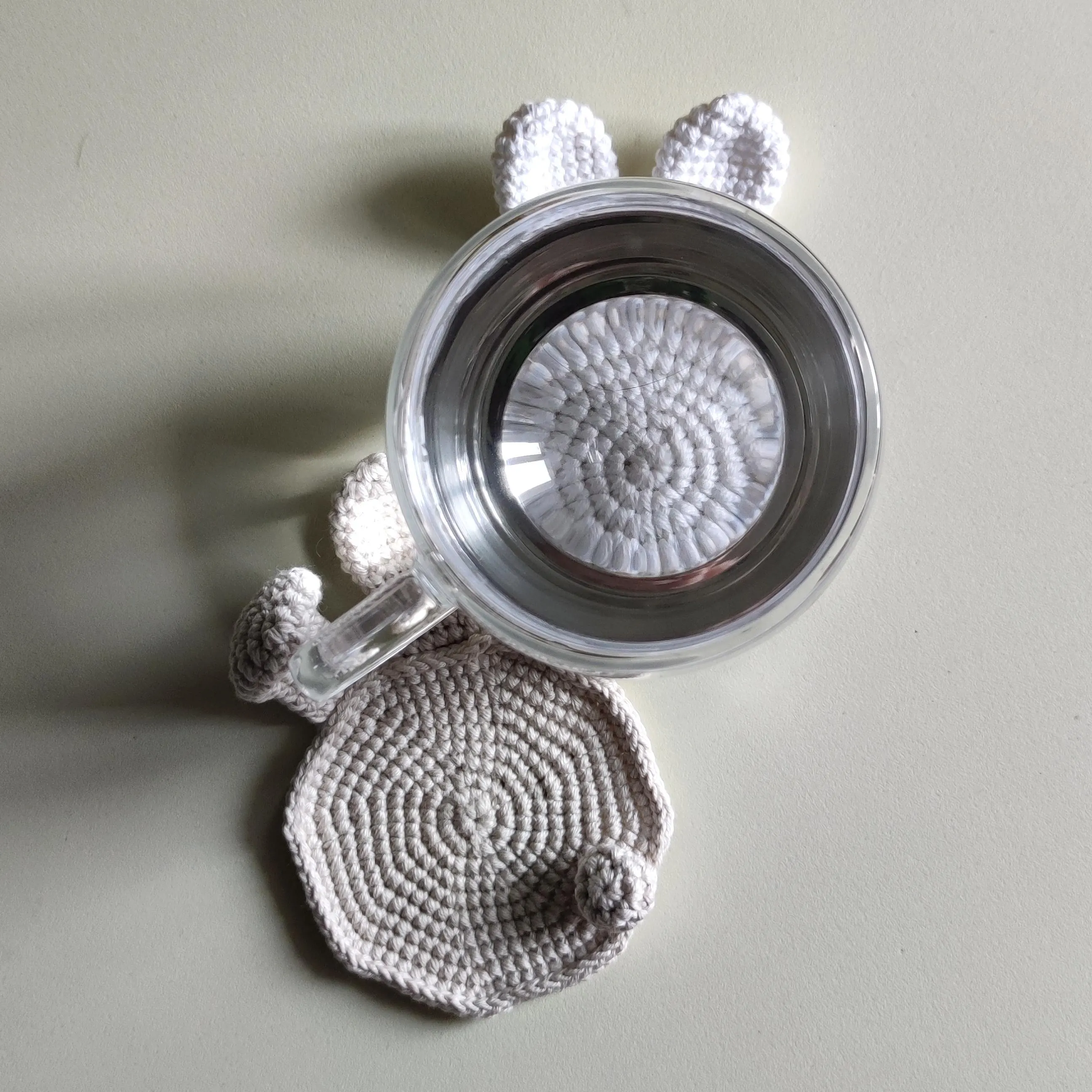 Bunny Coaster Crochet Pattern – Easter Cup Coaster PDF