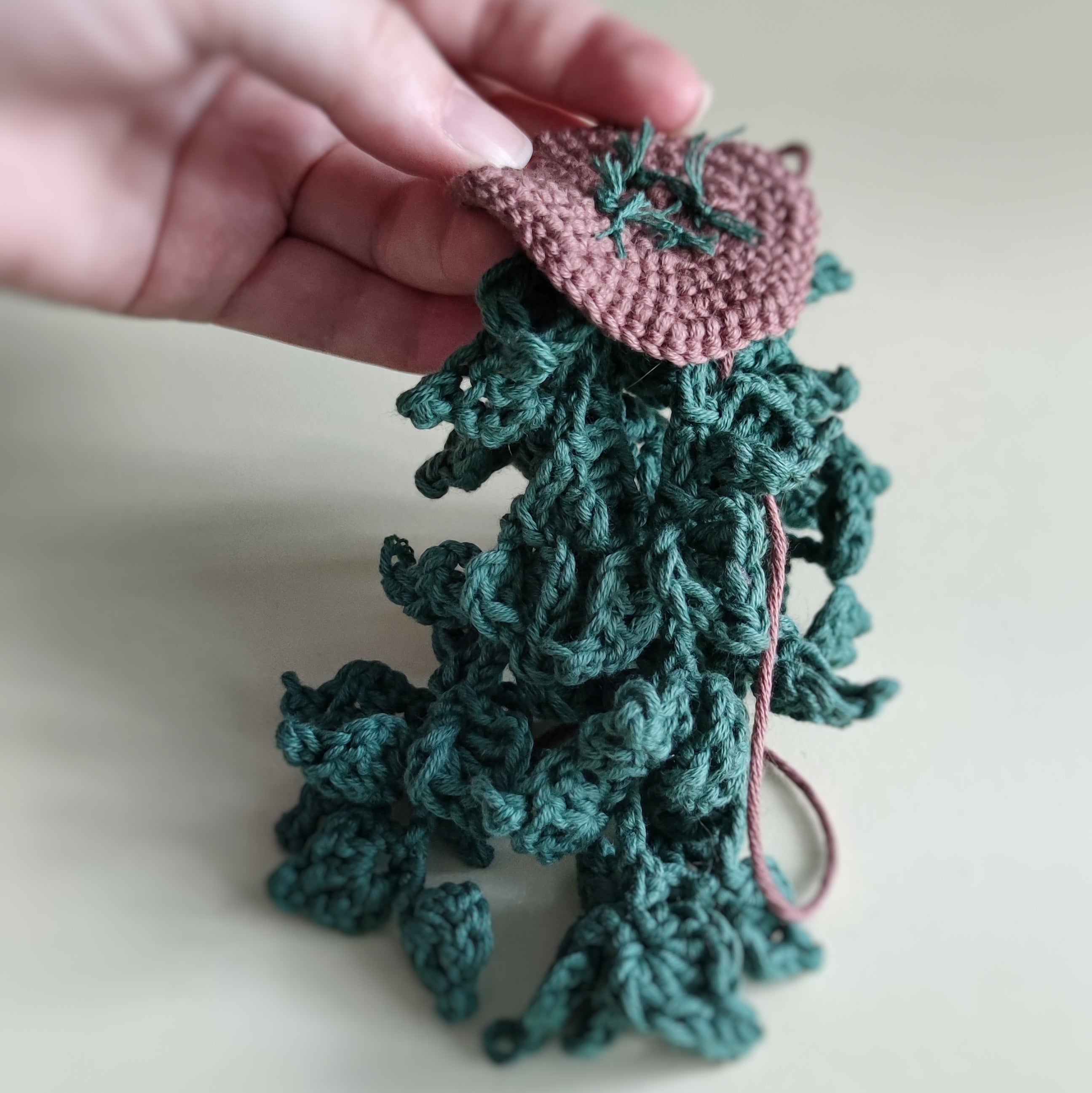 Crochet Hanging Plant Pattern | Easy Crochet Car Accessories Decor