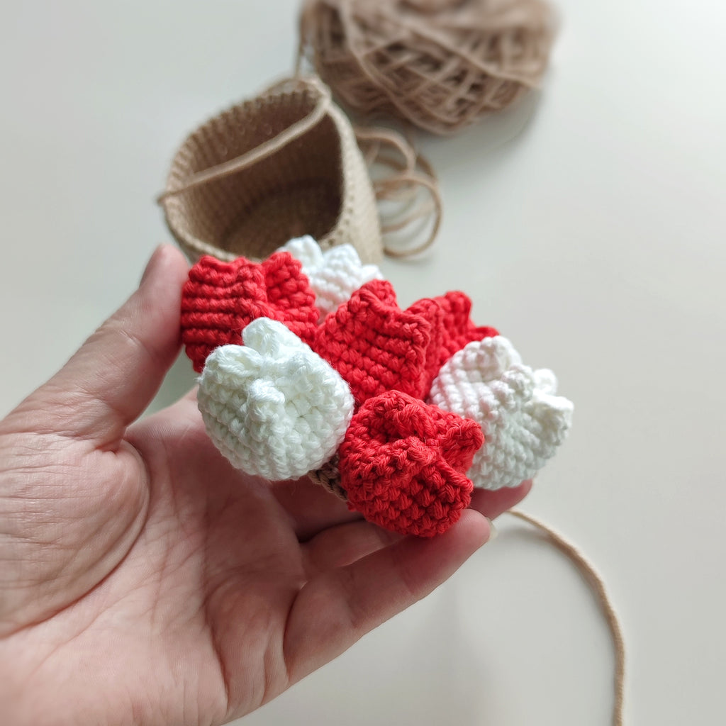 Crochet tulip hanging flower pot amigurumi decoration handmade crochet plant pattern