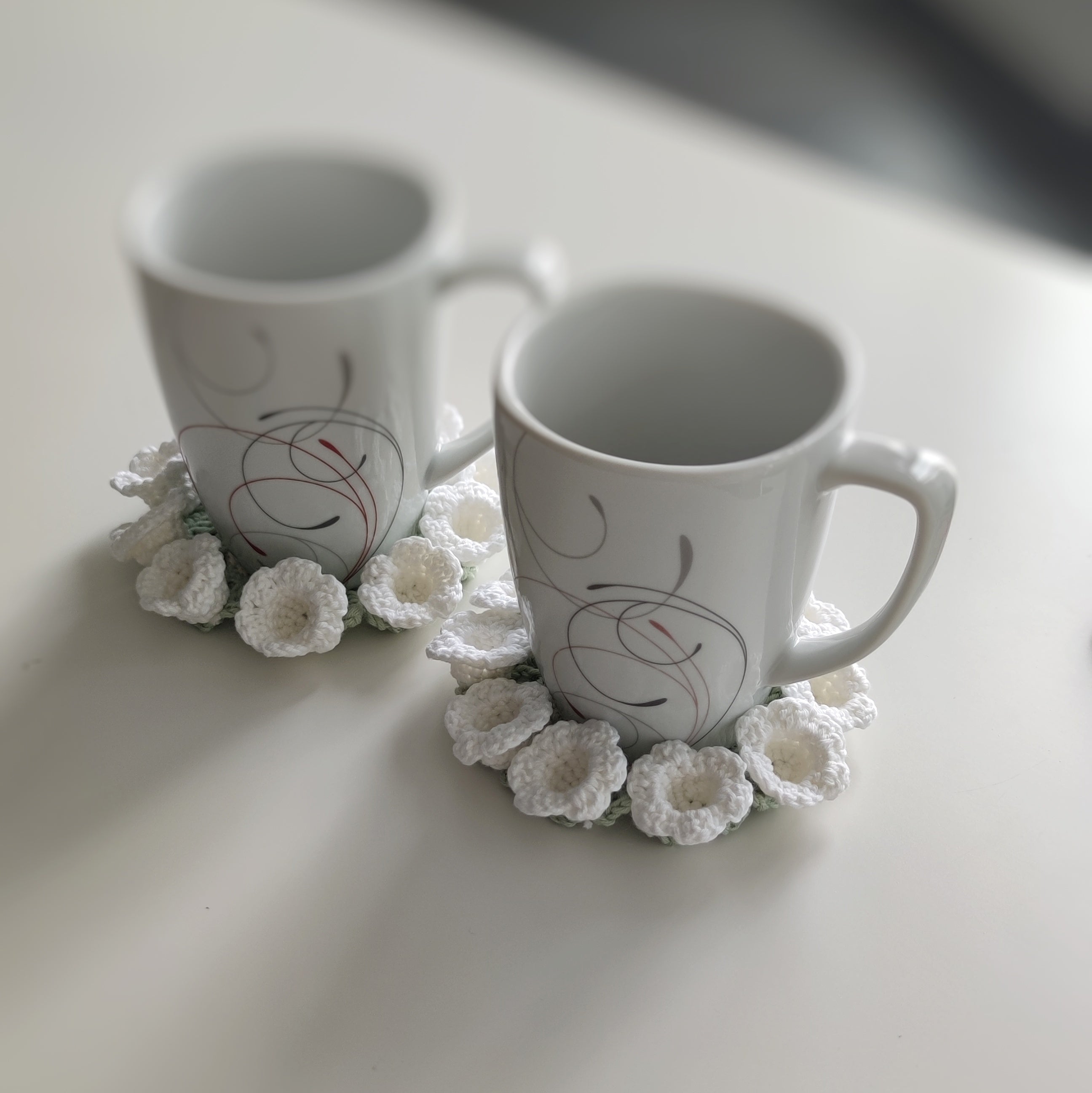 Crochet Lily of the Valley Coaster Pattern – Floral Home Decor PDF