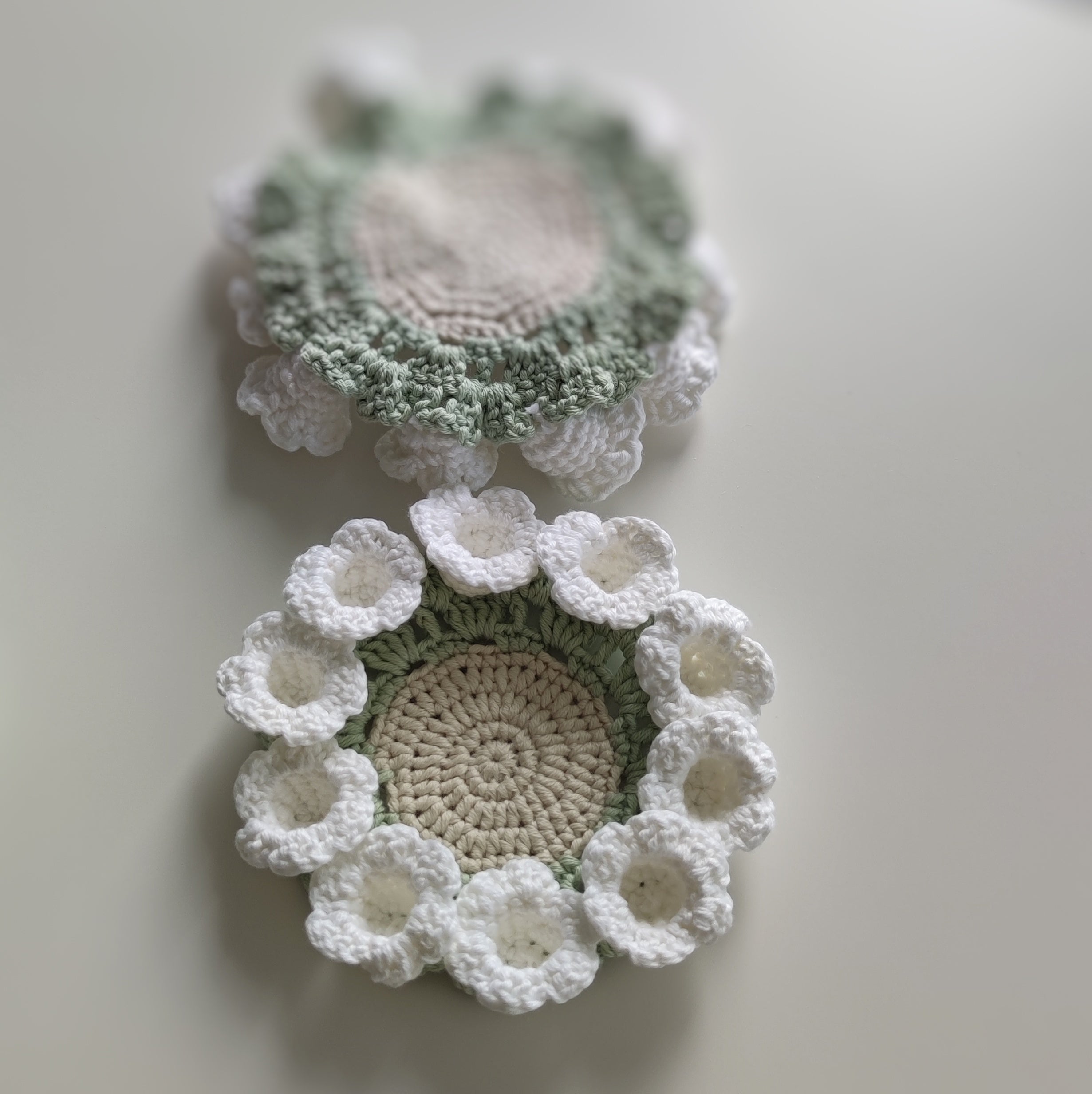 Crochet Lily of the Valley Coaster Pattern – Floral Home Decor PDF