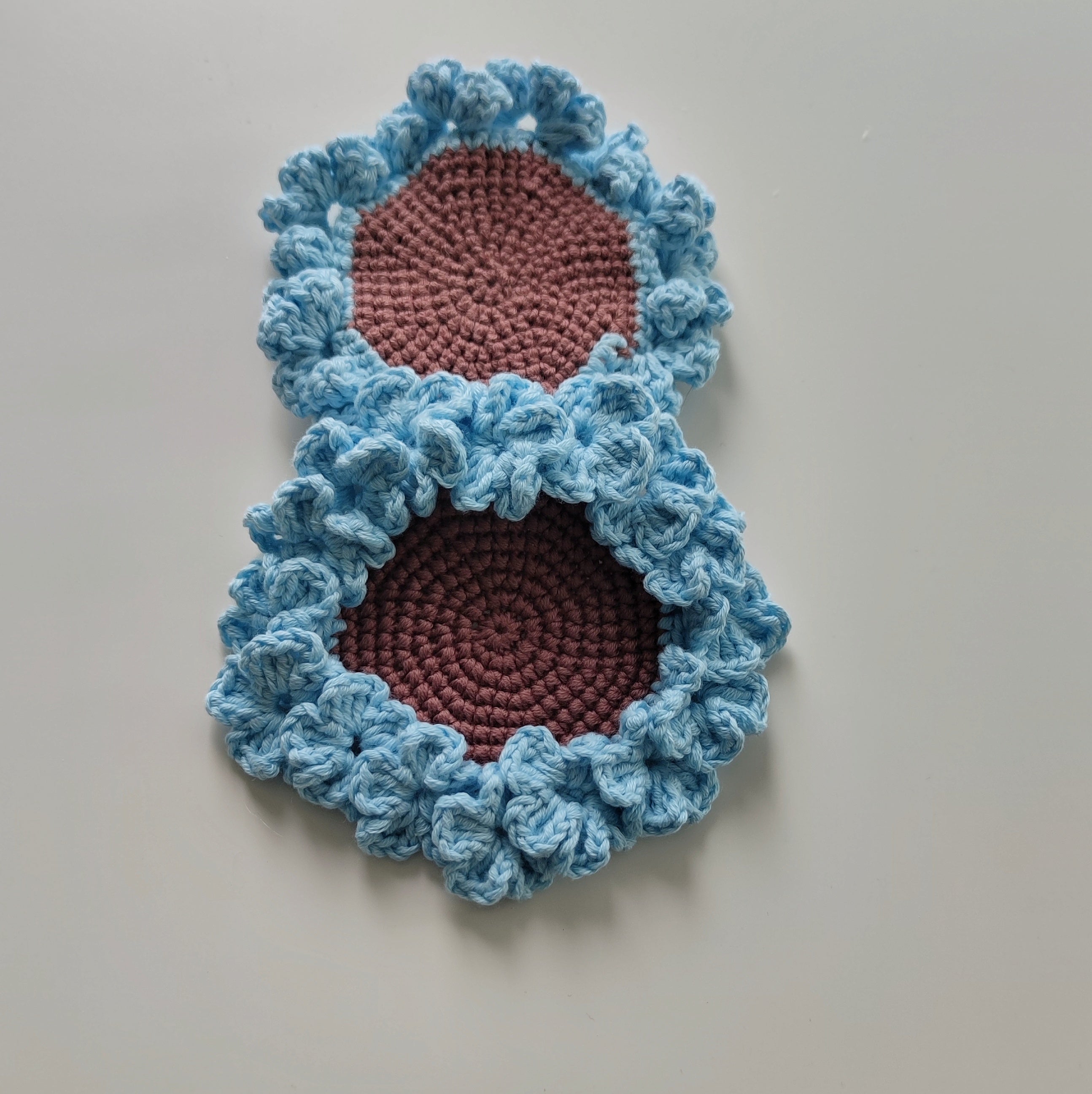 Crochet Violet Flower Coaster Pattern PDF