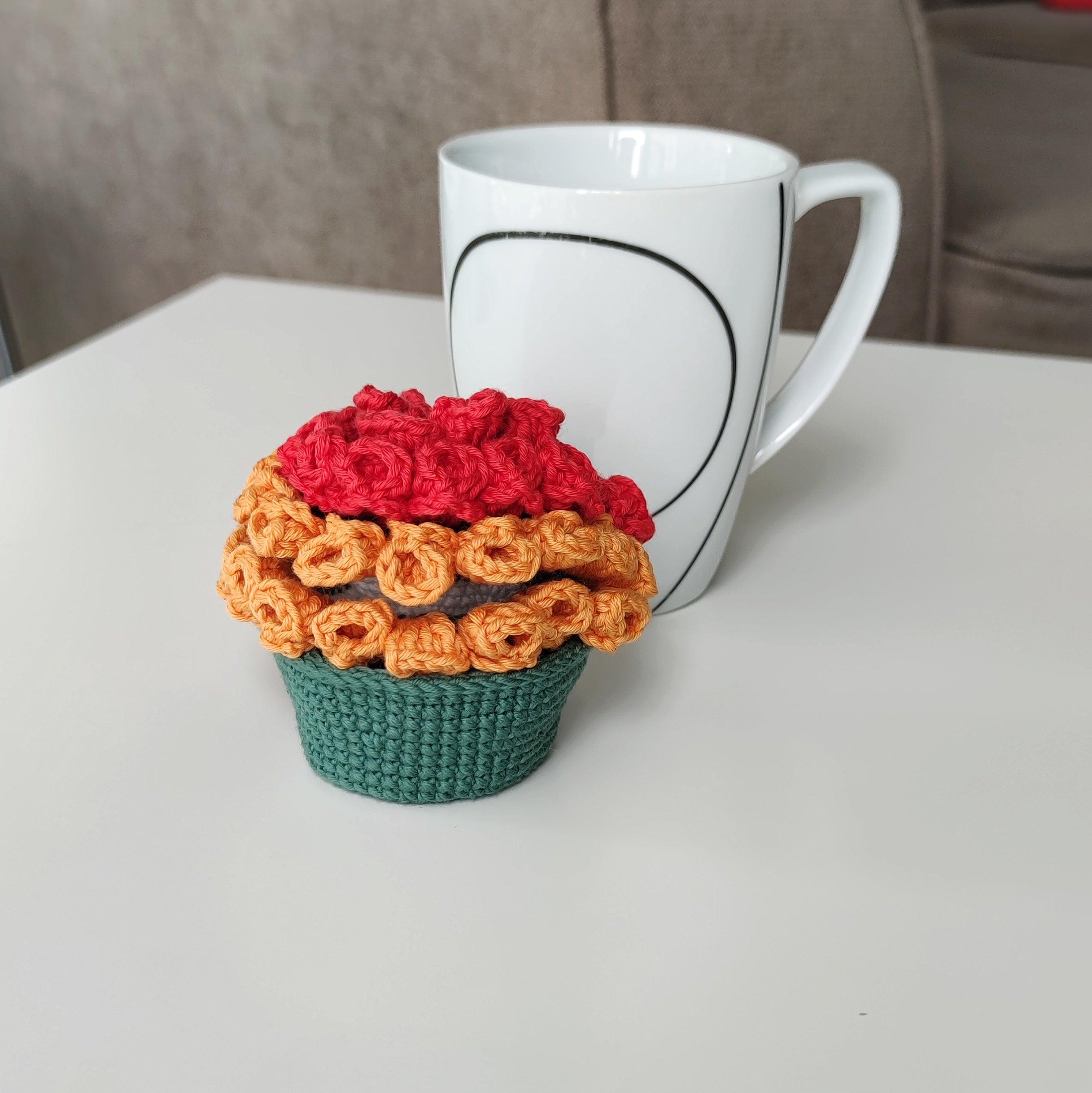 Flower Crochet Coaster & Mini Basket Pattern