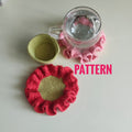 Crochet Coaster Pattern – Ruffled Flower Cup Coaster PDF