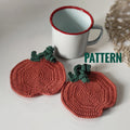 crochet pumpkin coaster pattern fall mug rug crochet decor