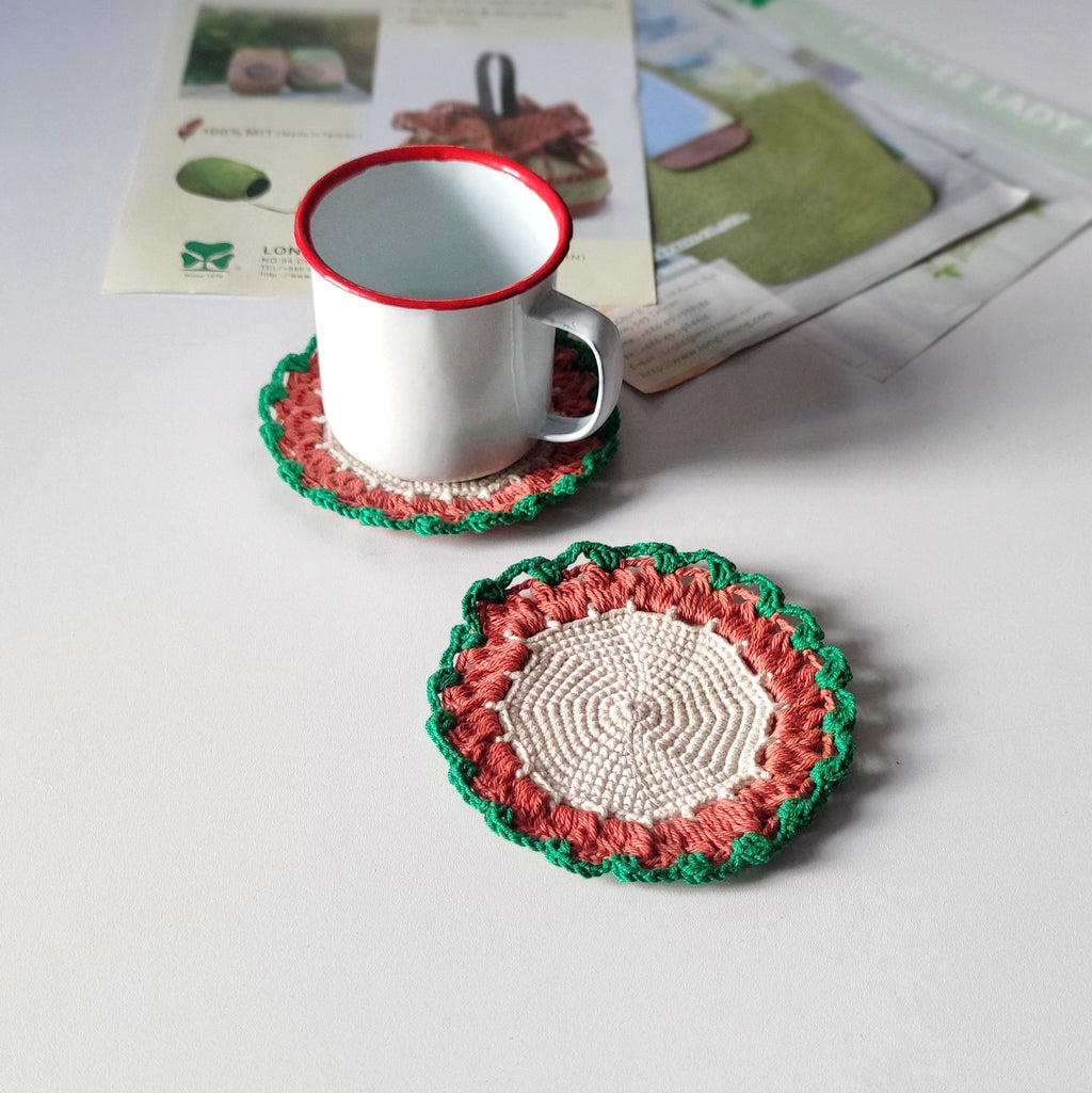 Easy Crochet Coaster Pattern for Beginners