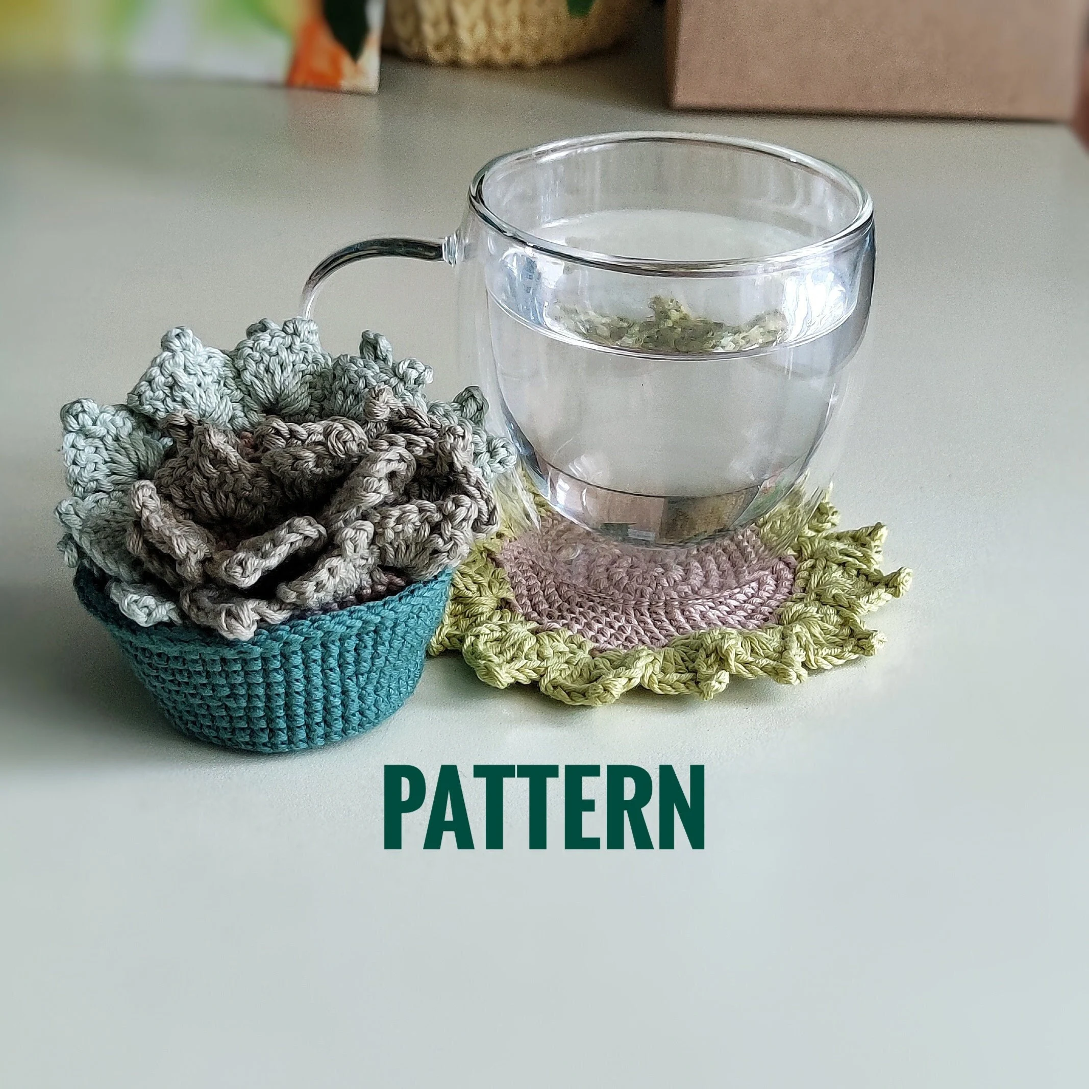 CROCHET SUCCULENT COASTER
PDF PATTERN