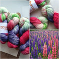 Vibrant Neon Hand Dyed Sock Yarn, Variegated Merino Nylon Yarn for Socks Knitting, 100g Indie Dyed Yarn